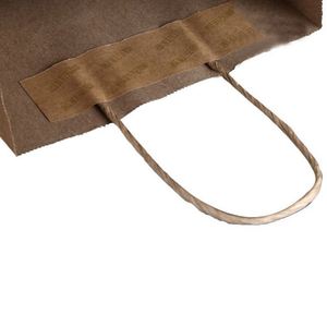 Bolsas de Papel Kraft de Lujo Personalizadas, Bolsas de Compras para Boutique, Bolsas de Regalo Promocionales con Logotipo Impreso - Product Image 3