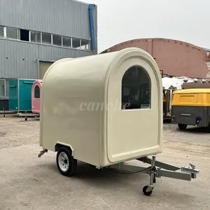 Mini-remorque de camping commerciale ronde, chariot de vente de snacks pour parcs extérieurs, camion de restauration mobile pour entreprises - Product Image 5