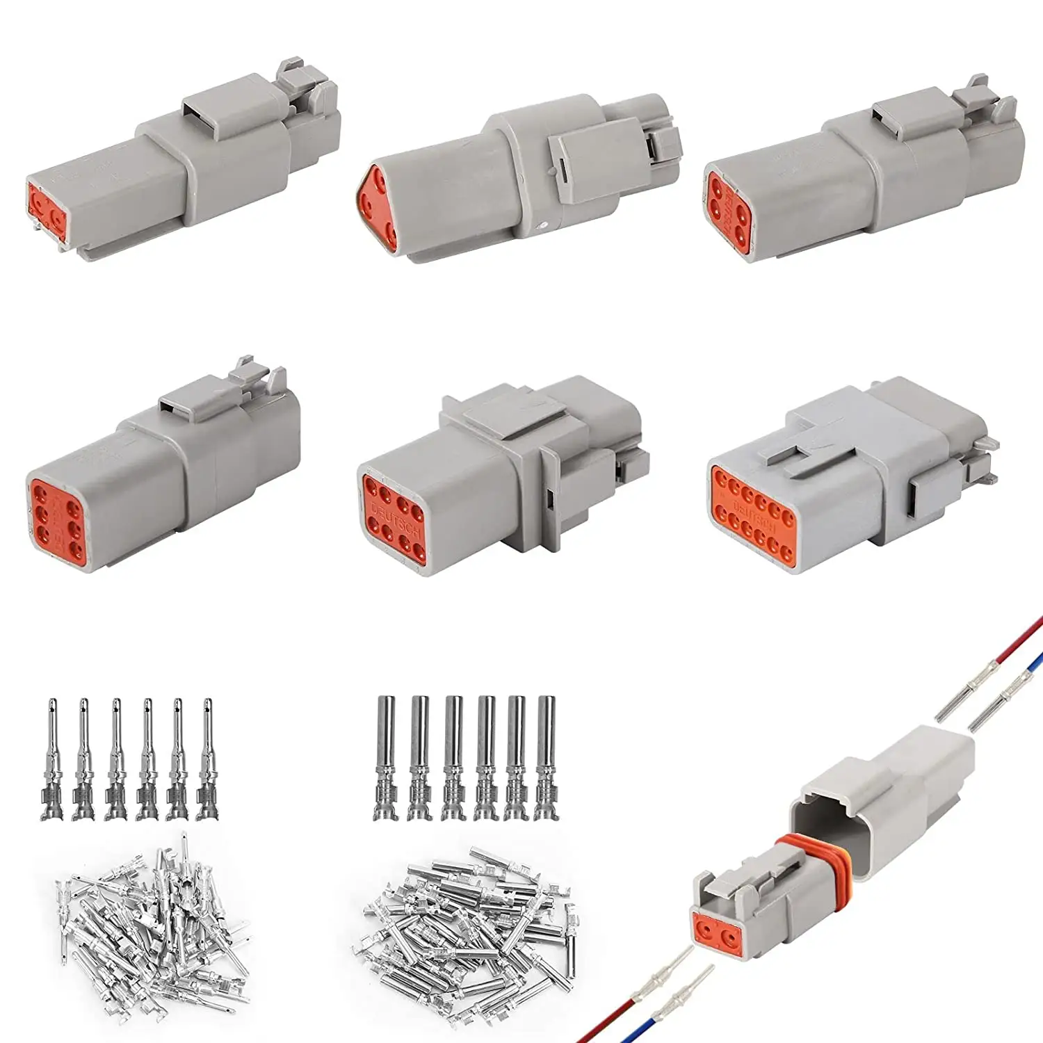 DT serisi su geçirmez elektrik oto konektörü Deutsch otomobil aküsü bağlayıcı tüm modelleri Deutsch konektörü