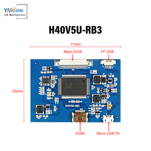 Módulos LCD ODM Yangrun Pantalla IPS de 4,3 pulgadas 800x480 500 Nits 60 Hz RGB <span class=keywords><strong>40</strong></span> pines Placa controladora a juego y panel táctil - Product Image 2