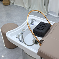 Lit de spa capillaire japonais en céramique pour salon de coiffure, vente en gros, table de lavage de cheveux, lit de spa capillaire, lit de shampooing