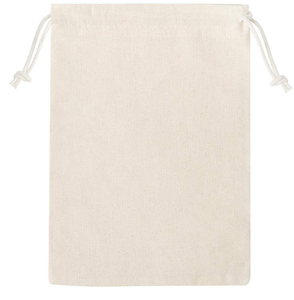 Sac à cordon personnalisé imprimé en tissu fin 100% biologique naturel, petit sac en coton en vrac avec logo, sac de shopping - Product Image 3