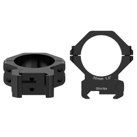 Supports de lunette à profil bas WESTHUNTER WTDK-30, anneaux de fixation pour tube de 30 mm, adaptés aux bases de 20 mm, pour lunettes de chasse, réinitialisation rapide, montures de viseurs optiques