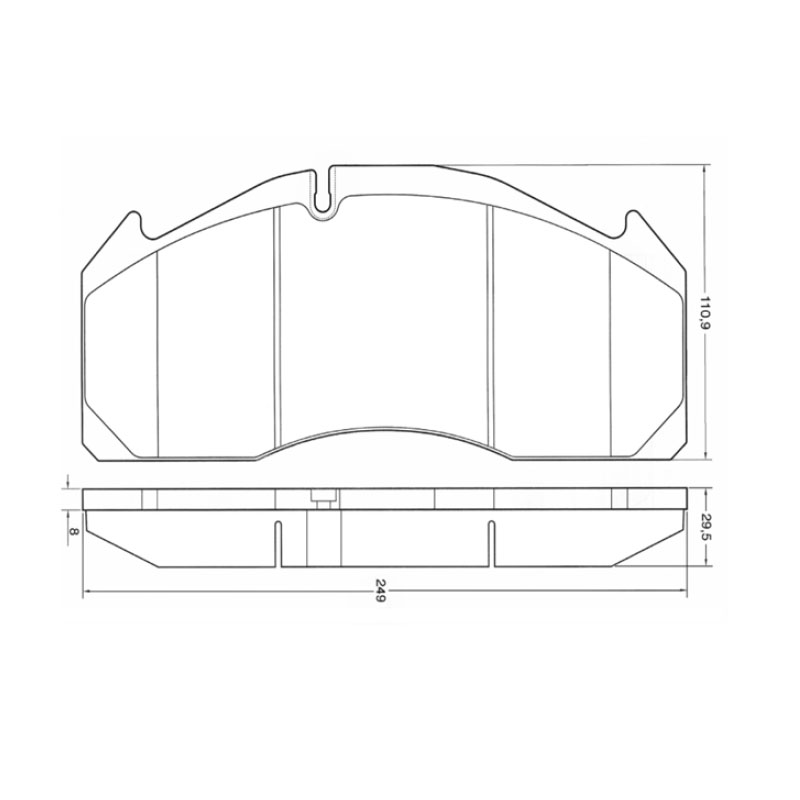 GDB2059 Brake Pad D1044 / D1230 / D1563 Ceramic Anti Noise for Volvo Ford fox