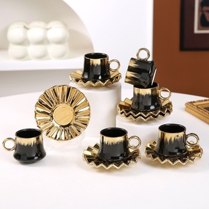 Juego de Tazas de Café Árabe de Cerámica de Lujo de 90 ml, Tazas de Café de Cerámica - Product Image 5