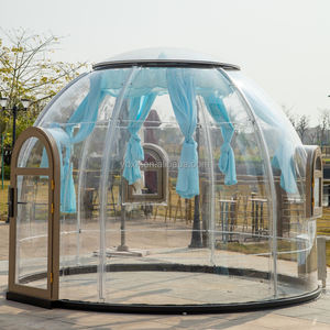 빌라 가든 바람 저항 PC 폴리 카보네이트 천문관 돔/텐트 모듈 형 돔 텐트 홈 리조트/캠핑 측지 돔 - Product Image 1