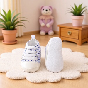 Chaussures de bébé populaires pour garçons chaussures de <span class=keywords><strong>marche</strong></span> à semelles souples chaussures en toile décontractées avec lacets <span class=keywords><strong>avant</strong></span> et semelle intérieure EVA ventes directes d'usine - Product Image 5