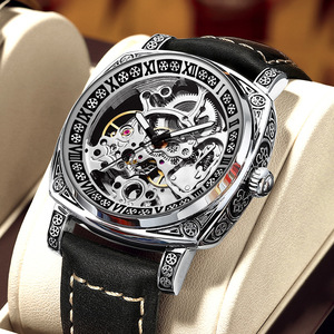 MOHDNE <span class=keywords><strong>Orologio</strong></span> di Lusso da Uomo, <span class=keywords><strong>Orologio</strong></span> da Polso Automatico alla Moda, Orologi Meccanici da Uomo, <span class=keywords><strong>Orologio</strong></span> Impermeabile Sportivo con Fasi Lunari - Product Image 5