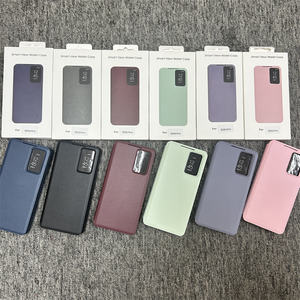 Funda Tipo Cartera de Cuero con Vista Inteligente para <span class=keywords><strong>Samsung</strong></span> <span class=keywords><strong>Galaxy</strong></span> S26 S25 <span class=keywords><strong>S4</strong></span> S23 S22 Ultra, Funda Tipo Cartera Negra para <span class=keywords><strong>Samsung</strong></span> <span class=keywords><strong>Galaxy</strong></span> S25 Fe - Product Image 1