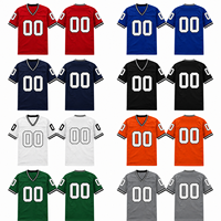 Camisetas de Fútbol Americano Profesionales al por Mayor para Hombre, 100% Poliéster, Anti-UV, Secado Rápido, Transpirables, Cosidas, Personalizadas