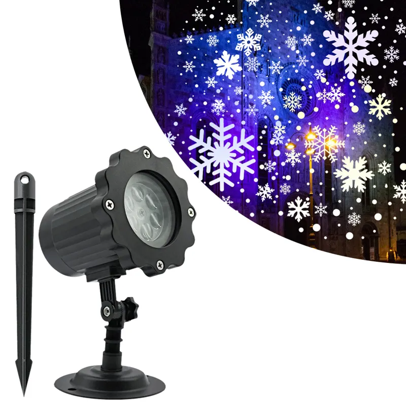 Navidad cayendo nieve luces de Navidad interior y exterior impermeable IP65 fábrica al por mayor luces de proyector de Navidad