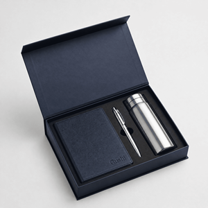 Set de Regalo Corporativo: Cuaderno, Bolígrafo y Termo con Logotipo Personalizado Grabado para Empleados, Clientes y Socios Comerciales - Product Image 1