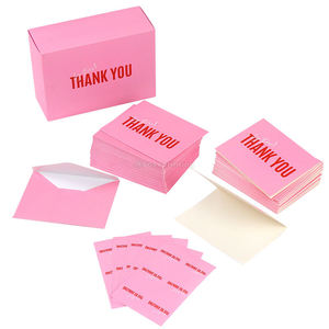 Custom Create Colorful Gold Foil Paper Thank You <b>Cards</b> With Logo Thank You Business <b>Card</b> Printing - Product Image 2