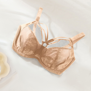 Lencería Sexy para Mujer <span class=keywords><strong>de</strong></span> Talla Grande, Sujetador Transparente <span class=keywords><strong>de</strong></span> Malla Ultrafina, <span class=keywords><strong>Copa</strong></span> Completa con Push-Up, <span class=keywords><strong>Copa</strong></span> CDEFGHIJKL - Product Image 5