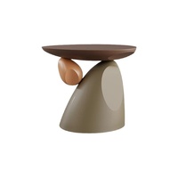 Table basse en résine de style Wabi-sabi, luxe léger, pour salon - Décoration artisanale pour la maison avec un motif porte-bonheur