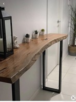 Nouveau modèle Table de salle à manger de restaurant en bois de style industriel rétro haute et longue pour salle de stockage et cuisine, mobilier de loisirs
