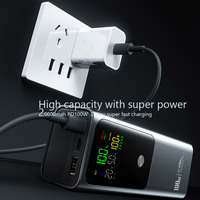 Batterie Externe Portable 2025 pour Ordinateur Portable 20000mAh Haute Capacité, Charge Super Rapide PD 100W, Deux Ports USB Type-C