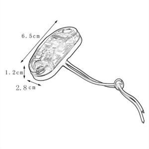 Luz lateral LED Piranha 2LED para camión de fábrica, luz trasera lateral para remolque, Australia E4 Camon 139 - Product Image 5