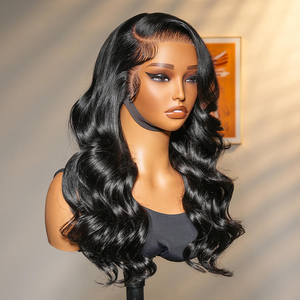 Peluca frontal sin pegamento de cabello humano virgen vietnamita natural 13x6 con ondas corporales y cutícula alineada - Product Image 5