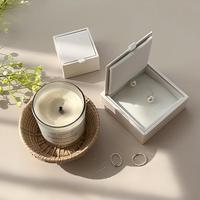 Boîte d'emballage de luxe carrée en papier pour bijoux avec impression bronzée, logo personnalisé pour bagues, colliers, boucles d'oreilles, badges, rangement de cadeaux