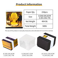 Bloc-notes créatif Magic Ball 2027 Sticky Notes Night Alley Lantern, utilisable comme marque-page, avec logo personnalisé, coffret cadeau, bloc-notes calendrier 3D