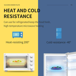 Plaque d'alimentation antidérapante de qualité alimentaire pour enfants Plaque d'aspiration en silicone pour bébé - Product Image 6