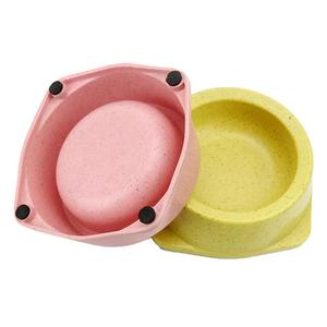 Mangkuk Pemberi Makan Anjing dan Kucing, Dapat Terurai Berbagai Ukuran Serat Bambu Warna Permen Hewan Peliharaan - Product Image 3