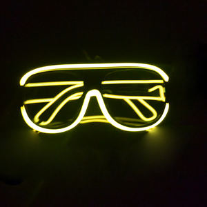 Gafas EL de Fiesta con Lentes de Alambre Brillantes y Oscuros, Material ABS, para Adolescentes+, Halloween, Graduación, Regreso a Clases, Día del Padre, Fiestas - Product Image 4