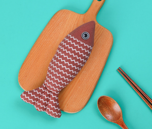 Juguete interactivo de lino para gato, hierba gatera, pescado, de peluche, venta al por mayor - Product Image 5