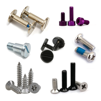 Vis de machine à tête hexagonale plate OEM ODM en laiton, aluminium, acier inoxydable, noire, à visser, pour petits applications (vis Chicago)
