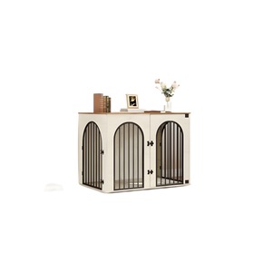 Cross-border best-selling indoor wooden dog house for <b>medium</b> and large pet dogs, spacious double-door, suitable for all seasons. - Product Image 1