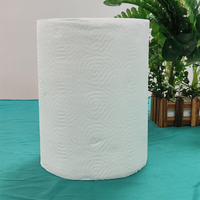 Papier essuie-mains professionnel de haute qualité 2 plis pâte de bois vierge rouleau Jumbo doux fort papier d'essuyage à usage domestique