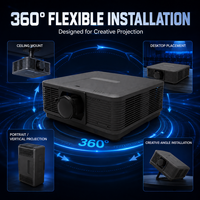 Projecteur laser professionnel 10000 lumens WUXGA avec correction de la géométrie du zoom et HDBaseT