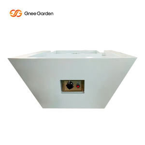 White Corten Steel Gas Fire Pit Waterfall Feature with Poker-50000-74999 BTU Outdoor <b>Heater</b> for Pool Garden & <b>Patio</b> - Product Image 3