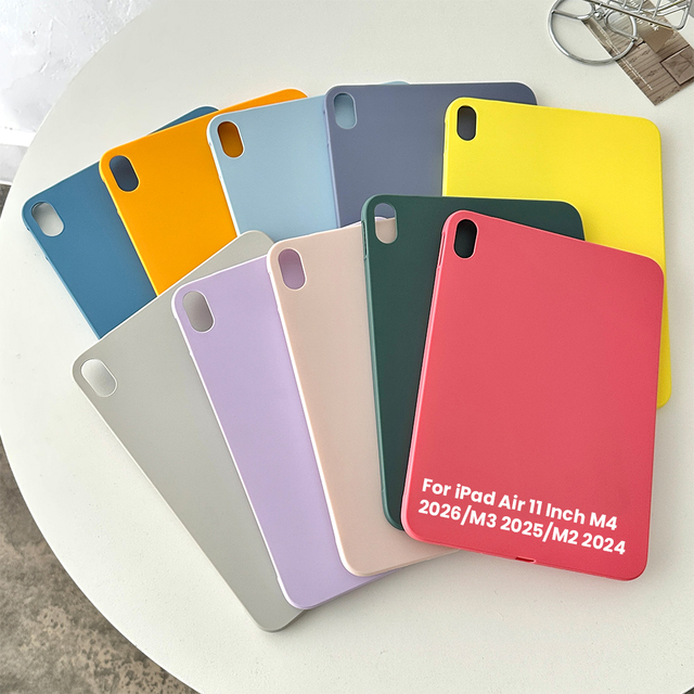 Customize Colors Tablet Case for iPad Air 11 Inch M4/M3/M2 (2026/2025/2024) OEM Customize Colorful Soft Tpu Tablet Case