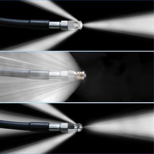 High Pressure Cleaner Hose 10M 15M 20M <b>25M</b> 30M G1 4 M G1 8 M Stainless Steel Nozzle PVC Rubber For Sewer Unclogging - Product Image 4