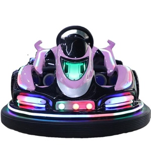 Voiture électrique pour enfants d'intérieur avec lumières LED, musique, télécommande, équipement de jeu sûr et souple, voiture tamponneuse - Product Image 1
