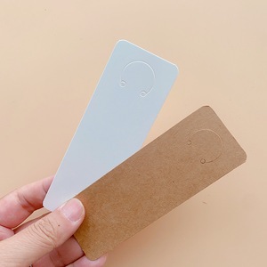 Porte-clés en carton kraft épais avec trou de suspension <span class=keywords><strong>pour</strong></span> porte-clés faits main – Vente en gros - Product Image 3