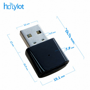 Hokyiot phổ không dây BLE BT Adapte Dongle <span class=keywords><strong>Receiver</strong></span> USB Bluetooth 5.1 Adapter cho máy tính <span class=keywords><strong>PC</strong></span> máy tính xách tay - Product Image 4