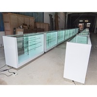 Vitrine d'Exposition en Verre de Haute Qualité pour Bijoux, Meuble d'Agencement en Bois de Boutique, Présentoir pour Magasin de Tabac
