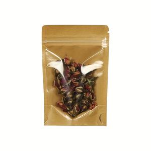 Bolsa de Papel Kraft Biodegradable de Alta Calidad con Cierre, Transparente por un Lado, para Alimentos, Personalizable con Logotipo - Product Image 3