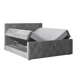 Letto Moderno Europeo in Velluto, Design <span class=keywords><strong>Salvaspazio</strong></span> a Due Cassetti, Arredamento di Lusso per Camera da Letto Personalizzato OEM/ODM per Grossisti - Product Image 3