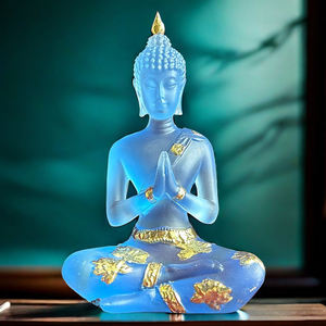 आधुनिक राल मूर्तिकला दक्षिण-पूर्व एशियाई बुद्धा प्रतिमा के लिए पारदर्शी रेसिन मूर्तियां - Product Image 2