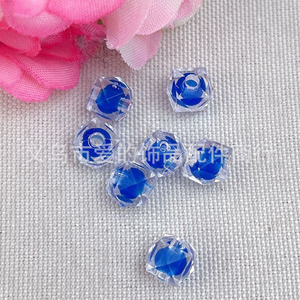 Acrylic Square Beads 8mm Blue Loose Beads For DIY <b>Bracelets</b> Necklaces Jewelry Making Accessories Yiwu Origin Summer 2023 - Product Image 1