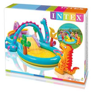 <span class=keywords><strong>INTEX</strong></span> 57135 piscine gonflable pour enfants en plein air épaissie toboggan pliable piscine de pulvérisation piscine de jeux pour enfants - Product Image 4