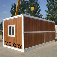 Maison préfabriquée pliable de 40 pieds en Pologne, Allemagne, Thaïlande, paquet plat à pliage rapide, petite structure européenne, maison en conteneur pliable