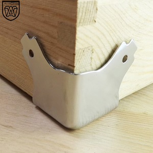 AW Anwang No. 1 Protège-coins en fer chromé pour boîte en métal, support pour caisse en bois - Product Image 4
