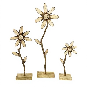 Ornements en bois chinois, décorations de jardin, ornements <span class=keywords><strong>Mori</strong></span>, décorations de Pâques, décorations pastorales pour fenêtre, accessoires de décoration de mariage - Product Image 1