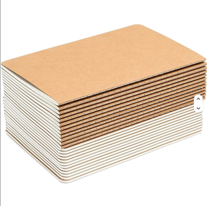 Cuaderno Escolar Forrado de Papel Kraft OEM A5/A6, Cuaderno de Ejercicios, Promocional, al por Mayor, Económico, Personalizable, Marrón, Tapa Dura - Product Image 3