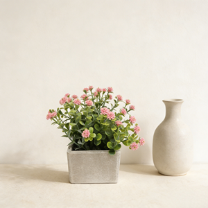 Piante Artificiali di Gypsophila <span class=keywords><strong>in</strong></span> Vaso di Carta, Decorazioni <span class=keywords><strong>Rosa</strong></span> Soffici, Fiori <span class=keywords><strong>Rosa</strong></span>, Affascinante Decorazione per la Casa - Product Image 3